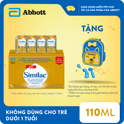 [Tặng đồ chơi bác sĩ] Thùng 48 hộp Similac 110ml