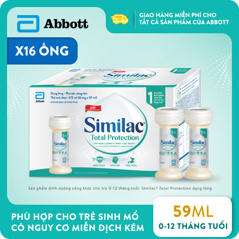 16 ống Similac Total Protection dạng lỏng loại 59ml
