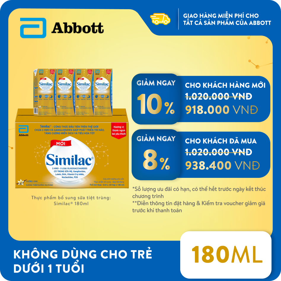 Thùng 48 hộp Similac 180ml