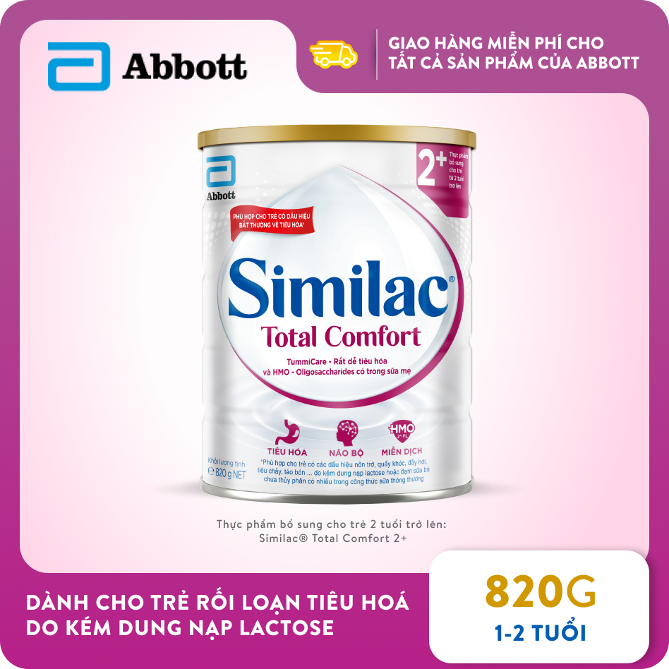 Similac Total Comfort 2+ (2 tuổi trở l&ecirc;n) 820g