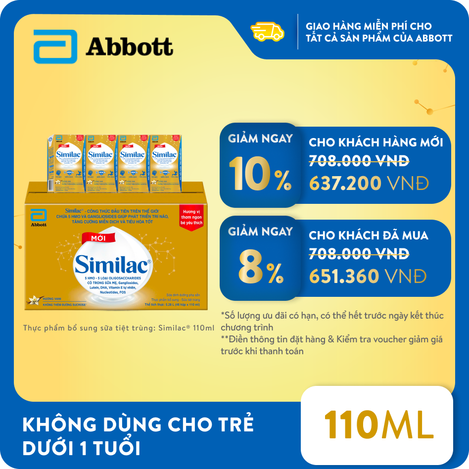 Thùng 48 hộp Similac 110ml