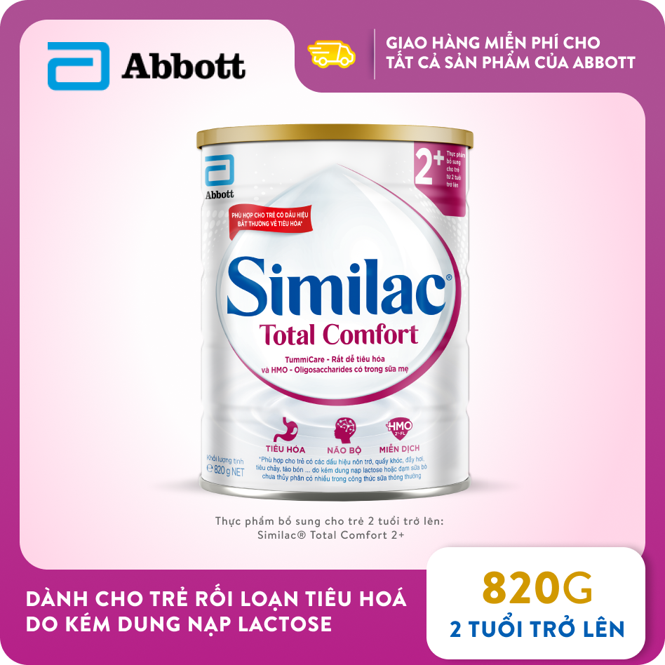 Similac Total Comfort 2+ (2 tuổi trở l&ecirc;n) 820g