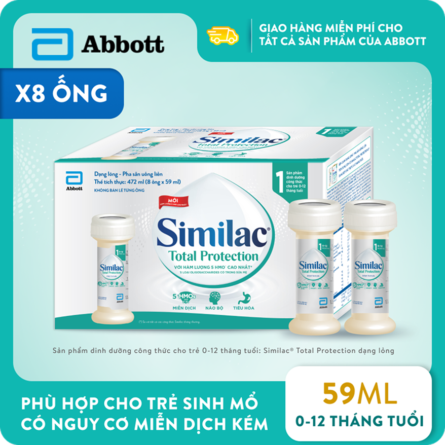 8 ống Similac Total Protection dạng lỏng loại 59ml
