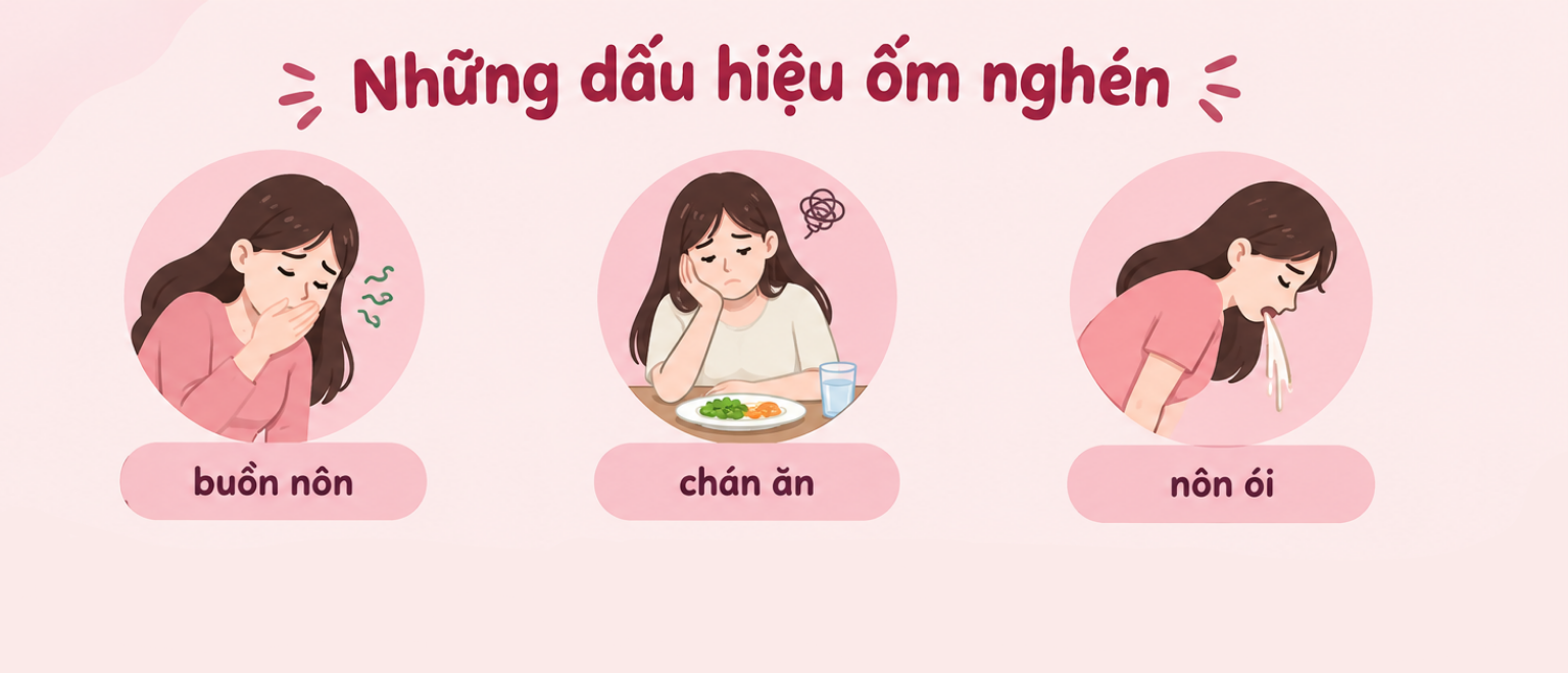 Ốm nghén là gì? Những biểu hiện và cách khắc phục